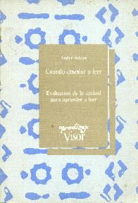 Cuando ensear a leer Evaluacion de la aptitud p/ aprender a leer