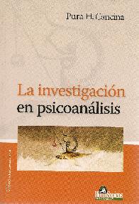 La investigacion en psicoanalisis