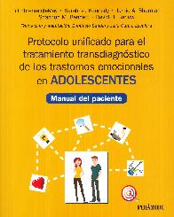 Protocolo unificado para el tratamiento transdiagnstico de los trastornos emocionales en adolescent