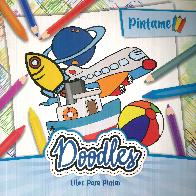 Libro para pintar Doodles Azul (PC) LETRA LIBRE