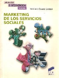 Marketing de los servicios sociales. Anlisis e intervencin social.