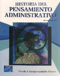 Historia del Pensamiento Administrativo