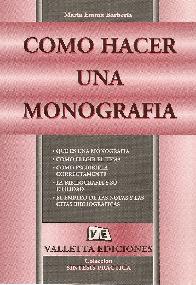 Como hacer una monografia