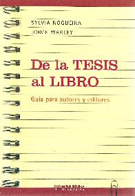 De la Tesis al Libro