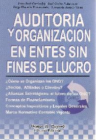 Auditora y organizacin en entes sin fines de lucro.