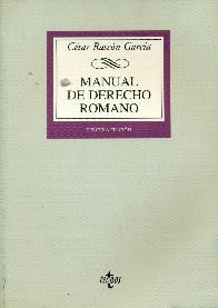 Manual de derecho romano