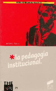 La pedagogia institucional