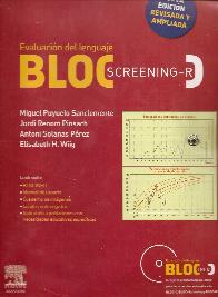 BLOC S-R Bloc Screening Revisado. Evaluacion del lenguaje