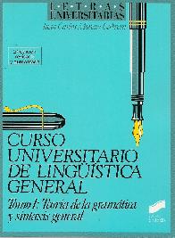 Curso universario de linguistica general - Tomo I