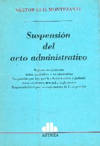 Suspension del acto administrativo