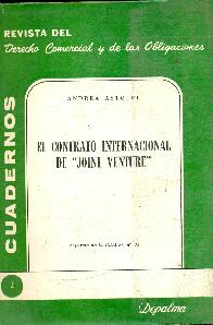 El contrato internacional de joint venture