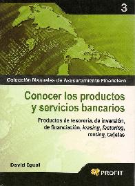 Conocer los productos y servicios bancarios