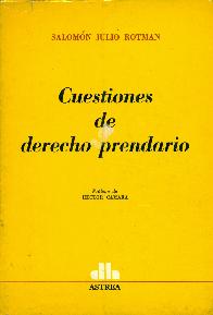 Cuestiones de derecho prendario