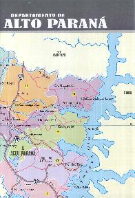 Mapa Departamento del Alto Parana