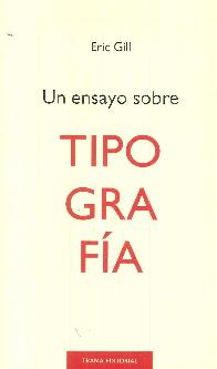 Un ensayo sobre Tipografa