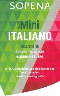Nuovo Mini Italiano. Diccionario italiano  spagnolo - espaol italiano