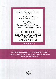 Derecho de obligaciones y contratos en general