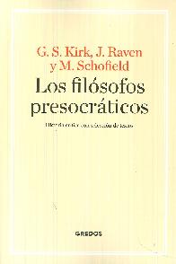 Los filsofos presocrticos. Historia crtica con seleccin de textos