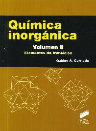 Qumica inorgnica. Volumen 2: Elementos de transicin