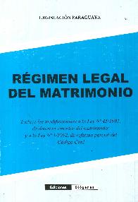 Rgimen Legal del Matrimonio