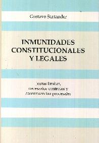 Inmunidades constitucionales y legales