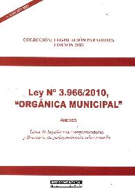 Ley N 3.966/2010, Orgnica Municipal