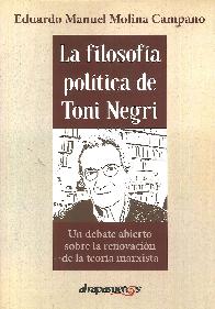 La filosofa poltica de Toni Negri