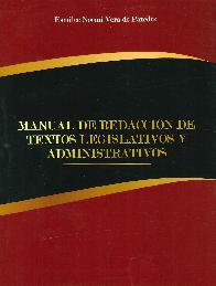 Manual de redaccin de textos legislativos y administrativos