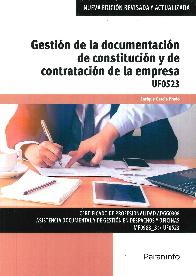 Gestin de la documentacin de constitucin y de contratacin de  la empresa