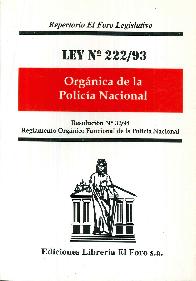 Ley N 222/93 Orgnica de la Polica Nacional