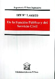 De la funcin pblica y servicio civil Ley N 7.445/25