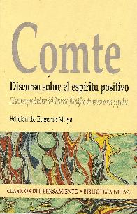 Comte Discurso sobre el espritu positivo