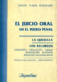 Juicio oral en el fuero penal