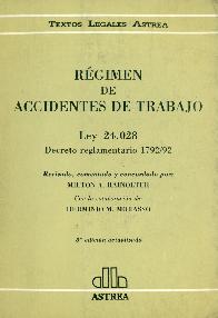 Regimen de accidentes del trabajo :