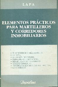 Elementos practicos para martilleros y corredores inmobiliarios