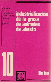 Industrializacin de la grasa de animales de abasto