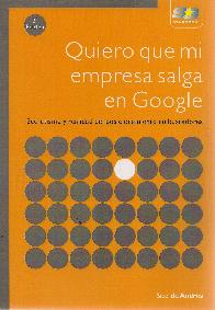 Quiero que mi empresa salga en Google