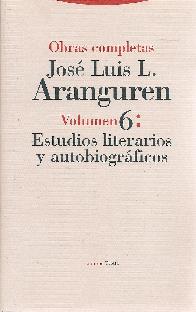 Obras Completas Estudio Literiarios y autobiogrficos  Volumen 6