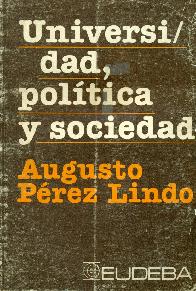 Universidad, politica y sociedad