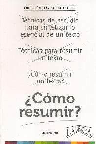 Cmo resumir?