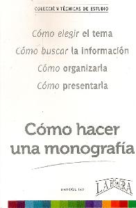 Cmo hacer una monografa