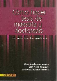 Cmo hacer tesis de maestra y doctorado