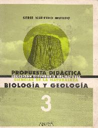 Biologia y geologia, 3 ESO. Propuesta didactica