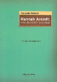 Hannah Arendt : sentido comn y verdad