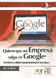 Quiero que mi Empresa salga en Google