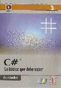 C # Lo bsico que debe saber