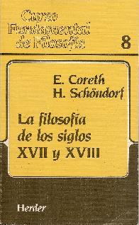 Curso Fundamental de Filosofia La filosofa de los siglos XVII y XVIII