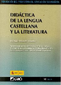 Didctica de la lengua castellana y la literatura