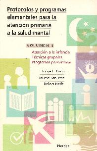 Protocolos y programas elementales para la atencin primaria a la salud mental