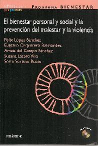 El bienestar personal y social y la prevencin del malestar y la violencia